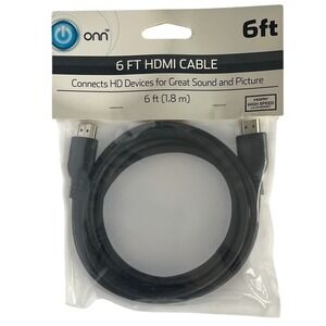 onn 6 ft HDMI Cable NEW